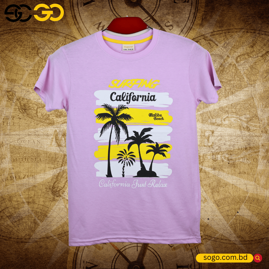 Boys Printed Cotton T Shirt [7-16 Years