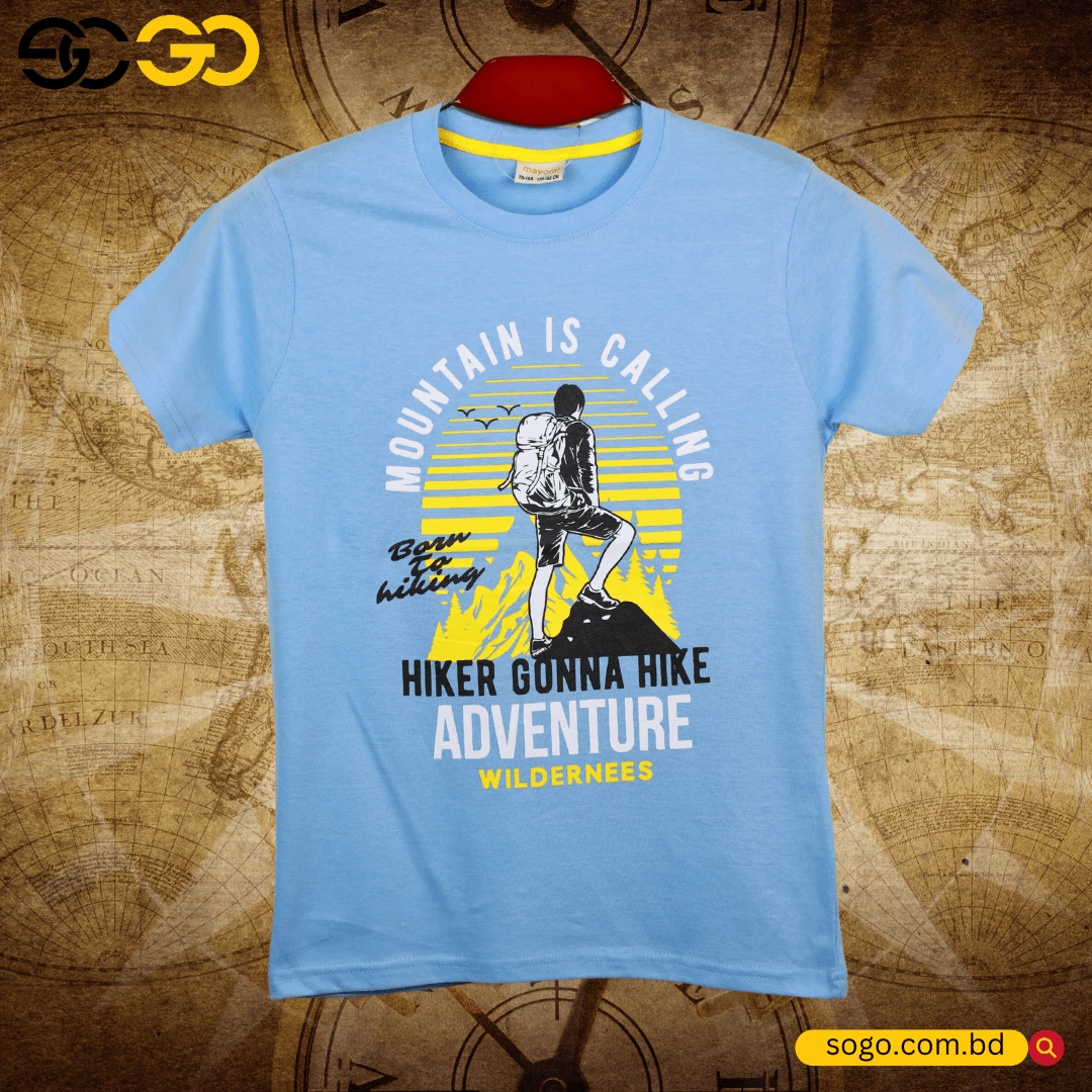 Boys Printed Cotton T Shirt [7-16 Years