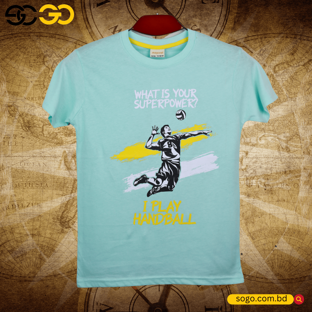 Boys Printed Cotton T Shirt [7-16 Years