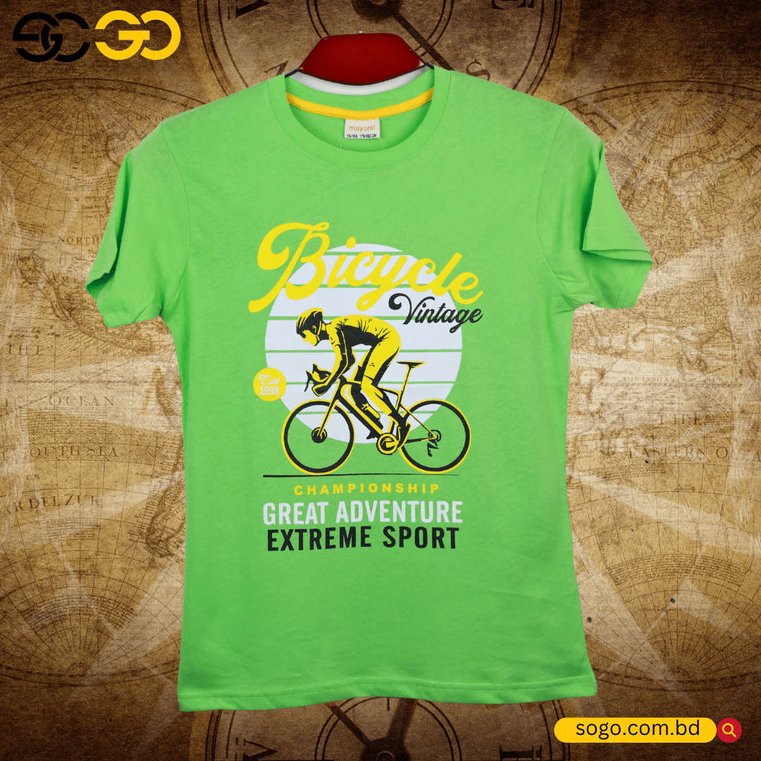 Boys Printed Cotton T Shirt [7-16 Years
