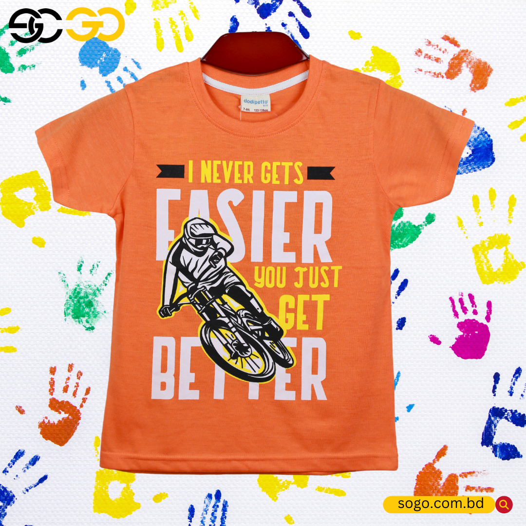 Boys Printed Cotton T Shirt [3-8 Years’]: