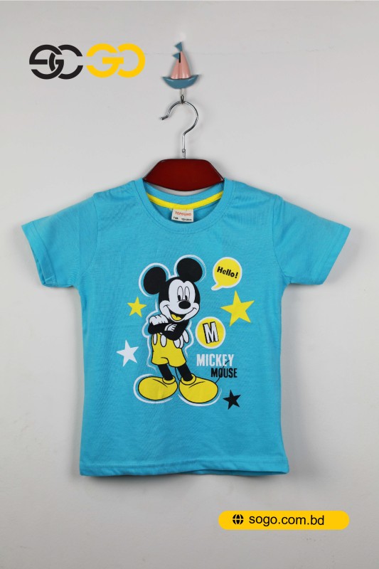 Boys Printed Cotton T Shirt [3-8 Years’]: