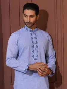 ramy slup 100 cotton embroidery platinum punjabi