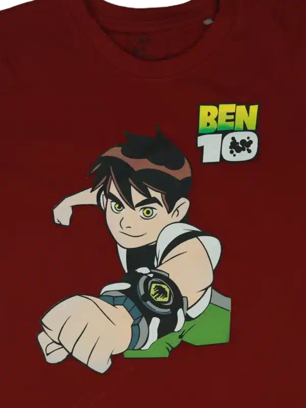 boys ben10 t-shirt red