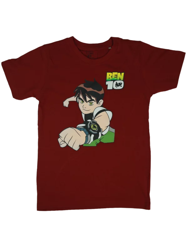 boys ben10 t-shirt red