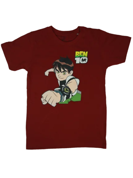 boys ben10 t-shirt red