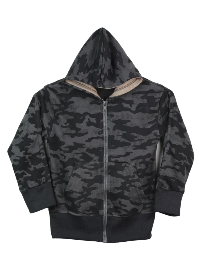 boys hoodie premium quality all over print black color