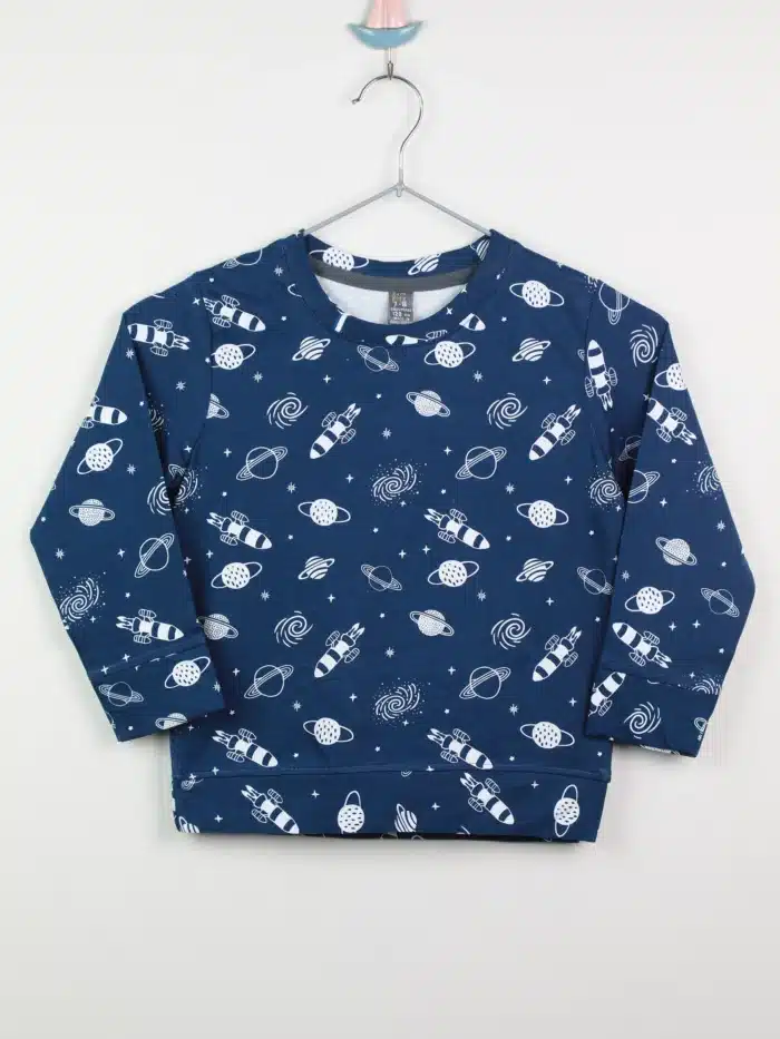 boy’s premium sweatshirt 4-8 years printed navy