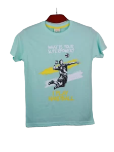 boys t-shirt 7-16 years light sky