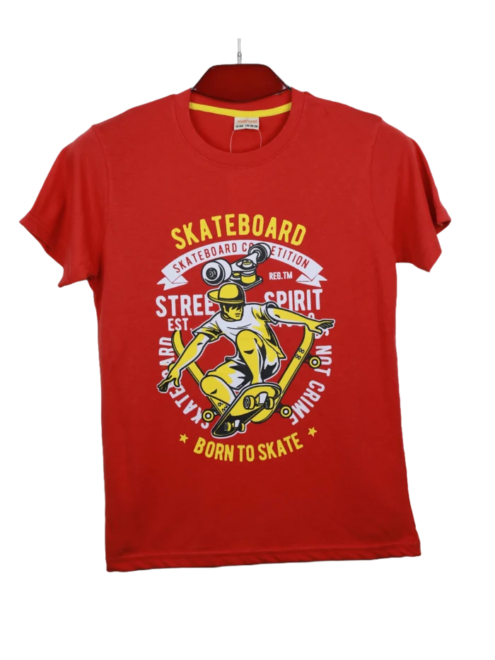 boys t-shirt 7-16 years red
