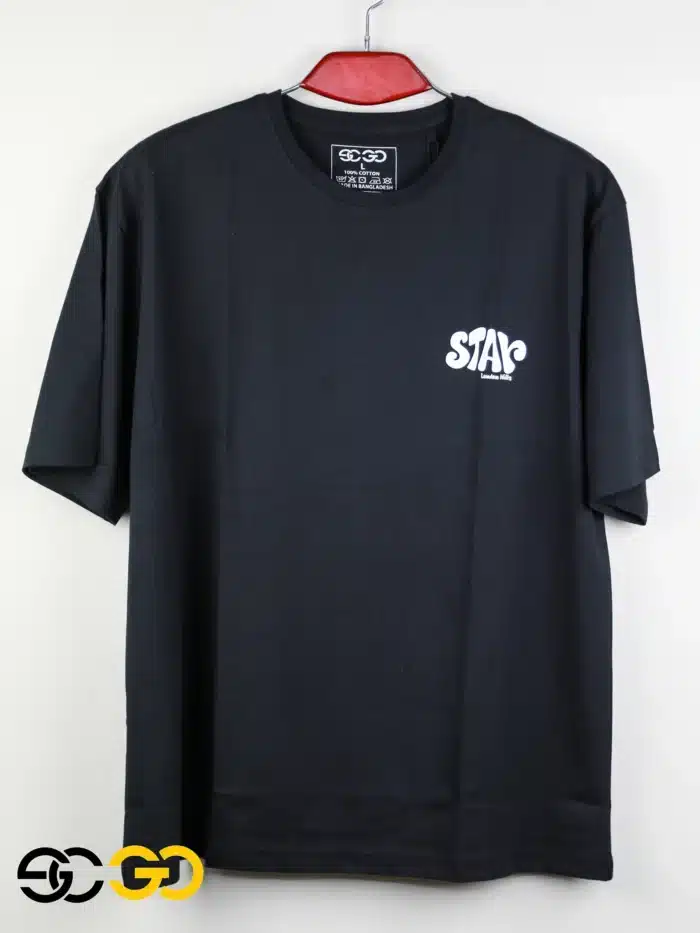 drop shoulder t-shirt for mens premium quality black color