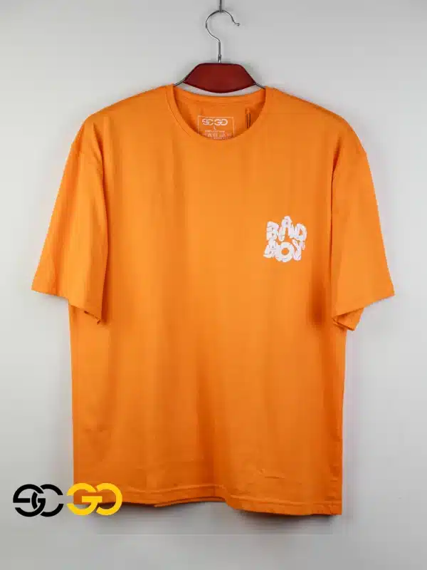 drop shoulder t-shirt for mens premium quality orange color