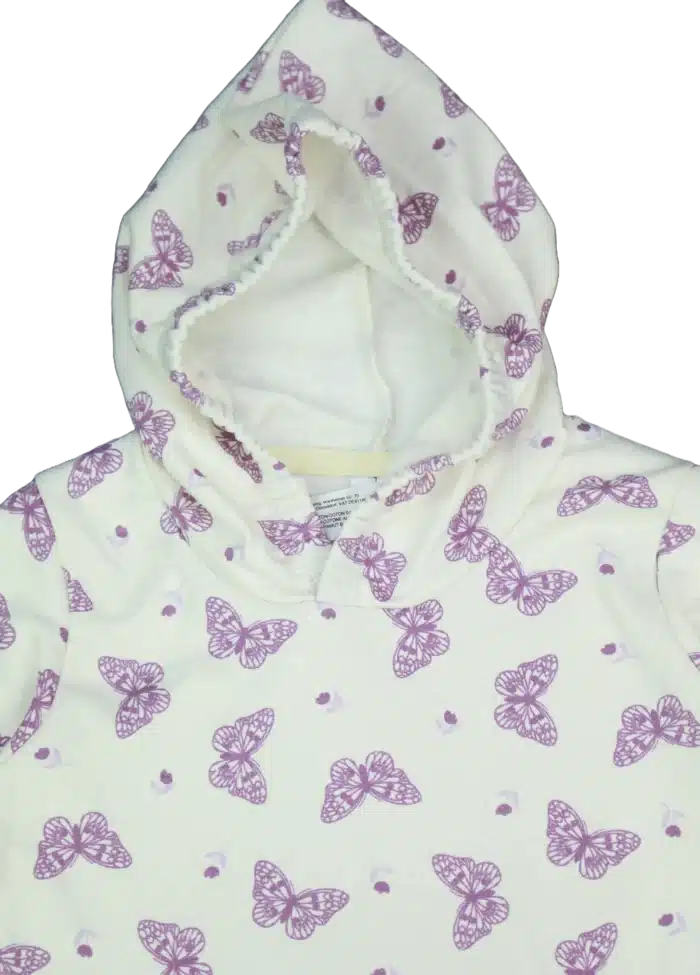girls hoodie export quality butterfly print