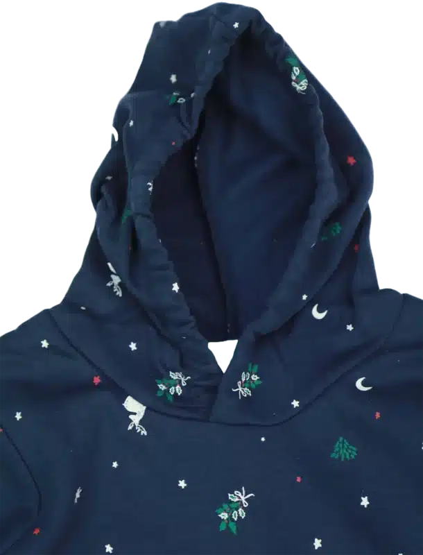 girls hoodie export quality navy blue