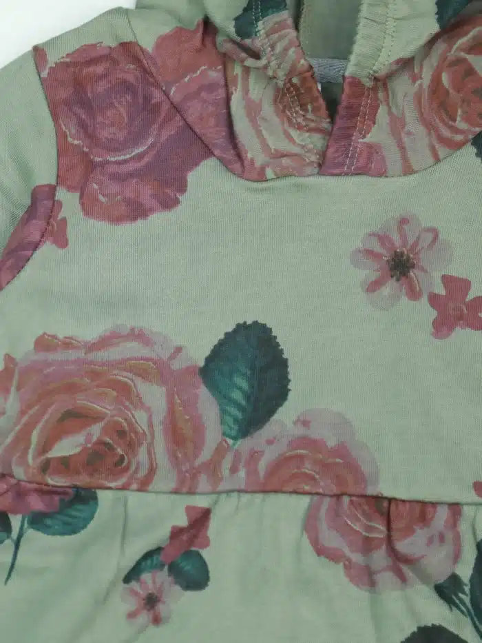 girls hoodie export quality rose flower print