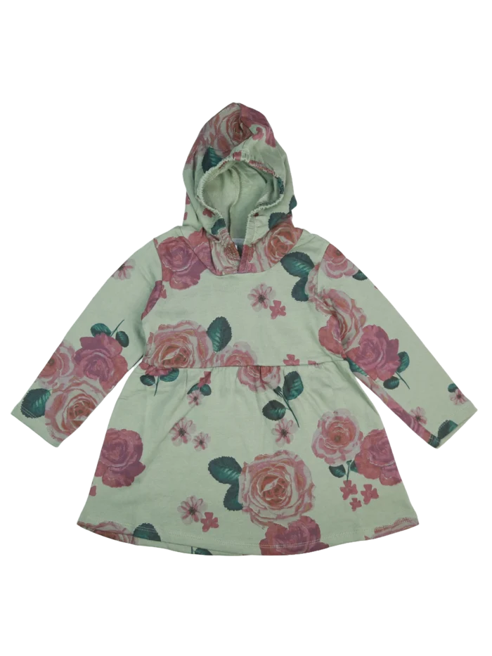 girls hoodie export quality rose flower print