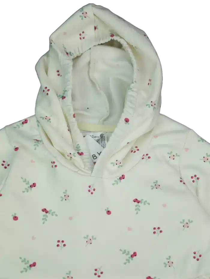 girls hoodie export small flower print