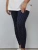 leggings deep navy print