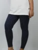 leggings deep navy print