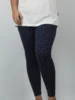 leggings deep navy print