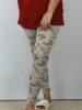 leggings flower print grey color