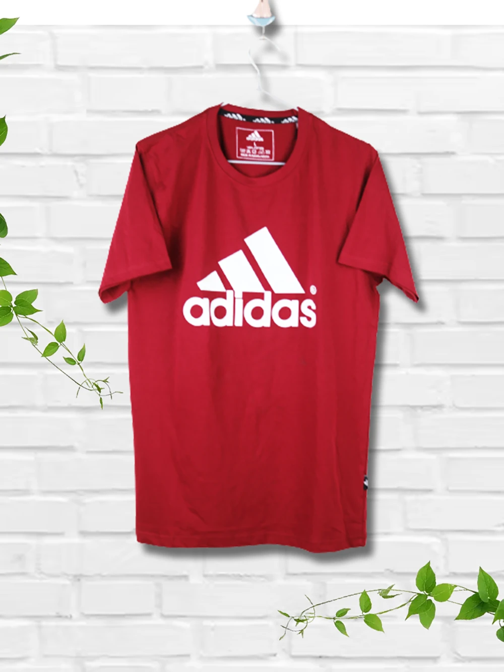 Mens T shirt Adidas Brand Maroon Color SOGO