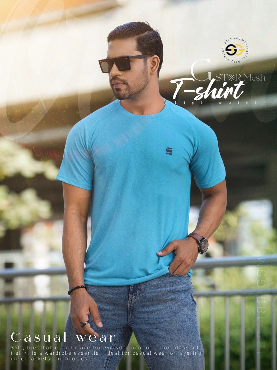 G-Star Mesh Fabric T-Shirts