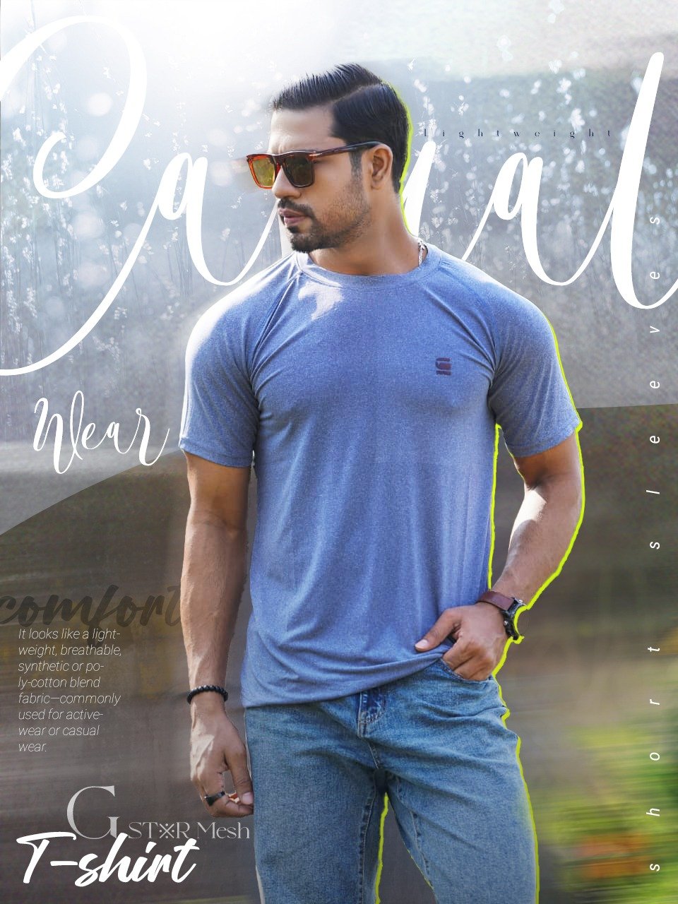 G-Star Mesh Fabric T-Shirts