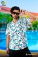 CELIO Men’s Cuban Shirt – Floral Print, Linen - Image 3