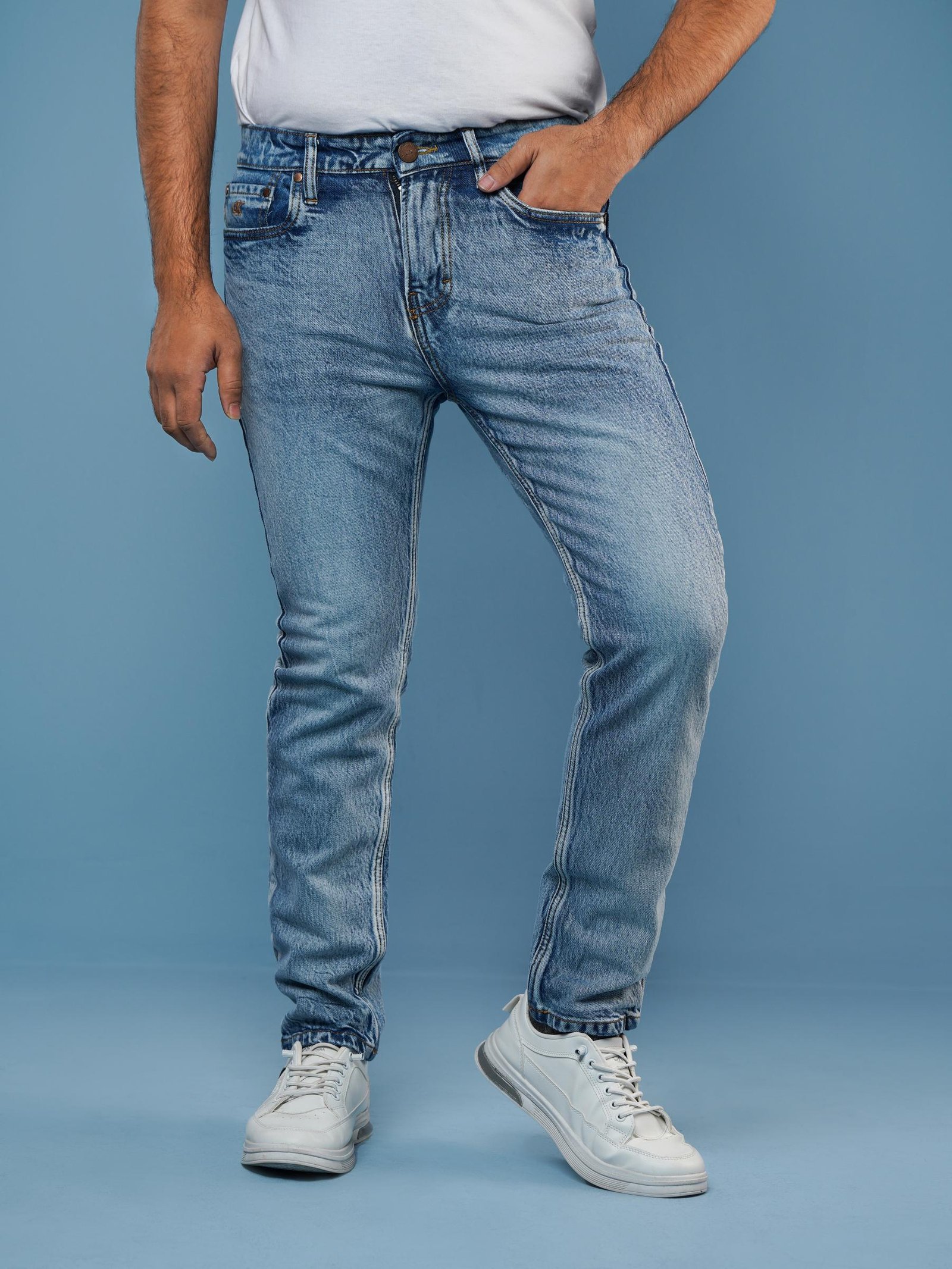 Jeans_CK_10 Premium CK Jeans Pant | Slim Fit (Light Blue) - Image 1