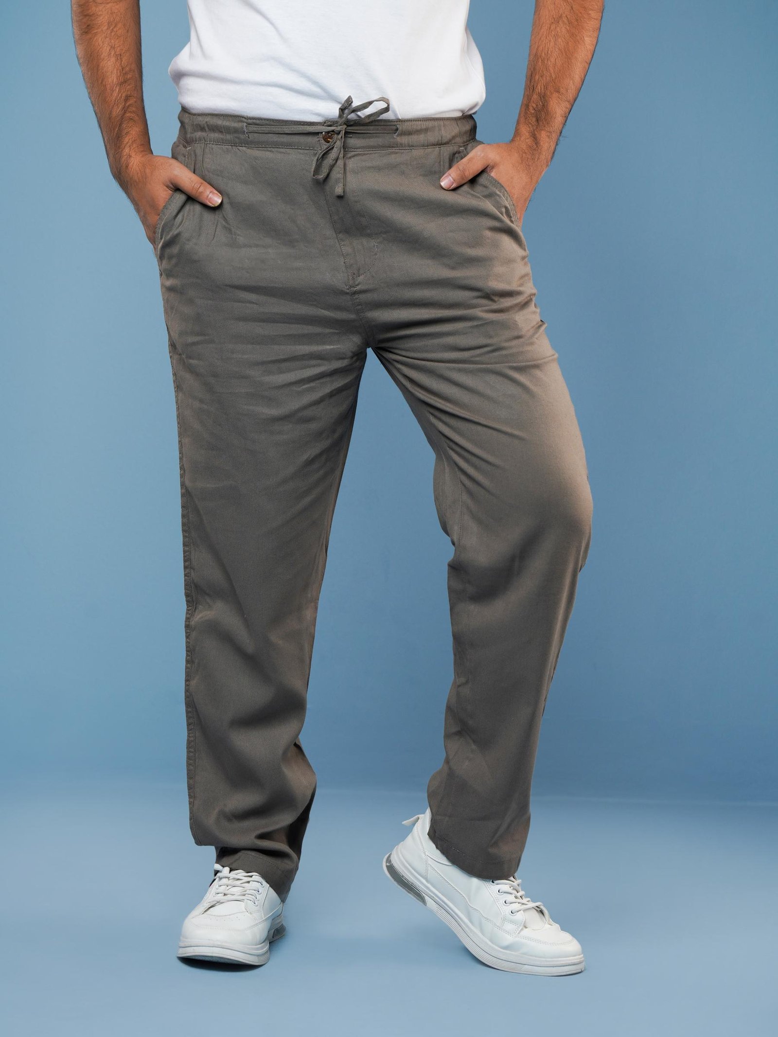 Ramie Truser_02 Ramie Trouser – ZARA Inspired (Charcoal Grey) - Image 1