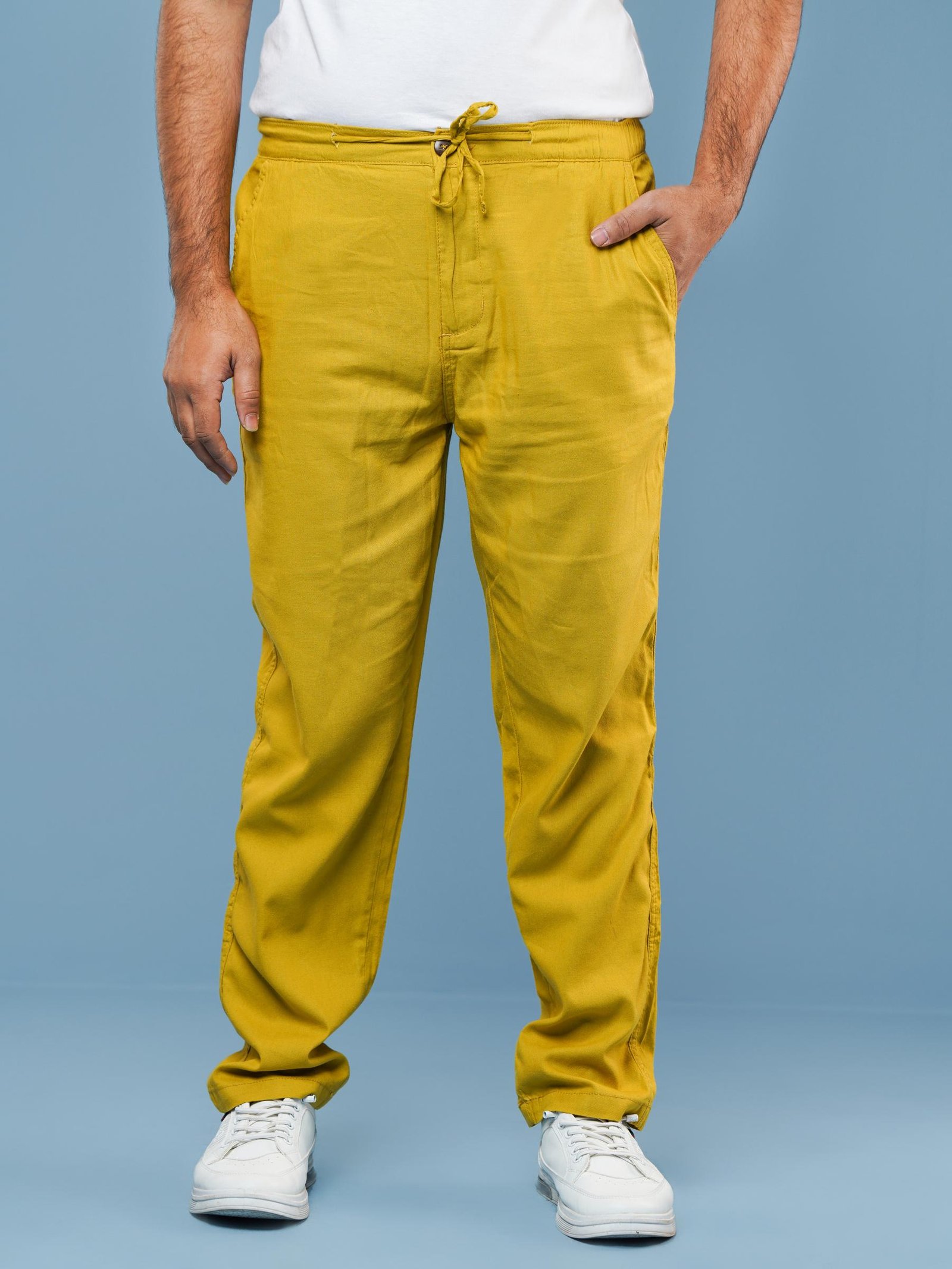 Ramie Truser_17 Ramie Trouser – ZARA Inspired (Light Olive) - Image 1